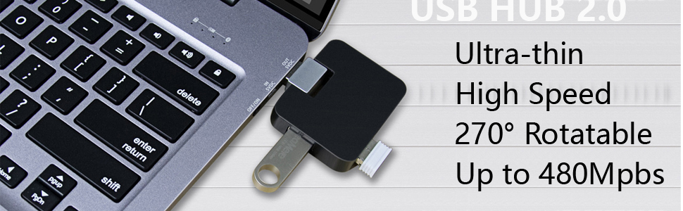 u shape usb mini data hub