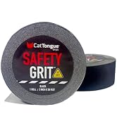 CatTongue Safety Grit Abrasive Grip Tape 2” - 60 Grit Anti-Slip Tape - Waterproof, Safety Tractio...
