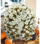 Bougainvillea Artificial Flowers Plants for Outdoor Outside Fall Autumn Decoration, 2 pcs Faux Si...