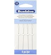Beadalon Collapsible Eye Beading Needles, Medium 0.36 mm / .014 inches Diameter, 2.5 inches Lengt...