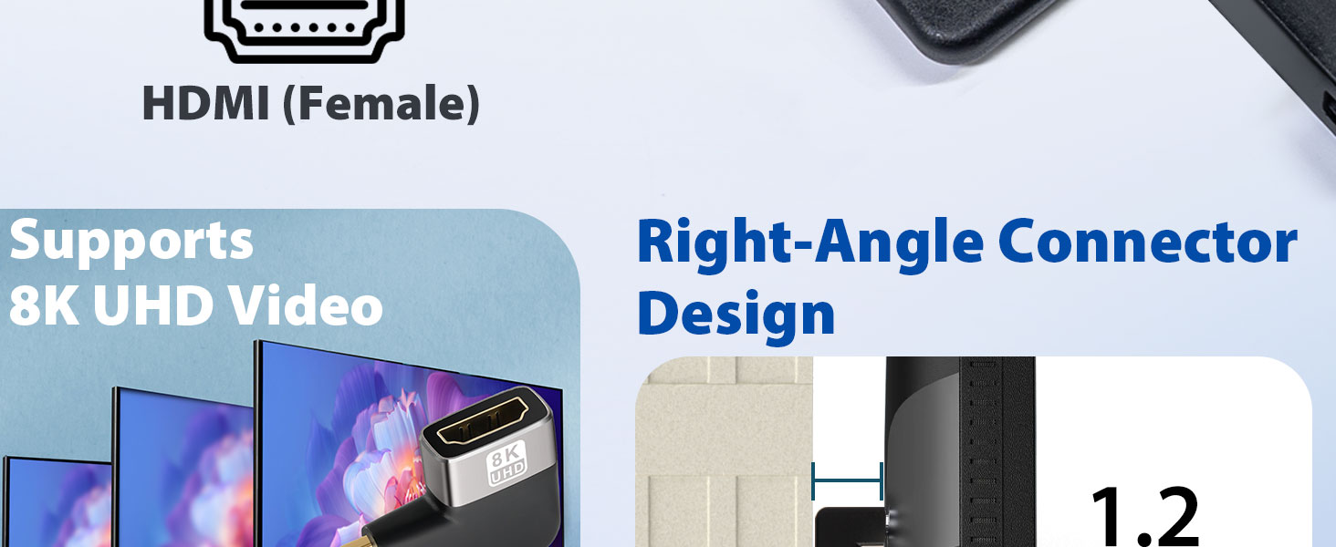 HDMI RIGHT ANGLE FLAT ADAPTER
