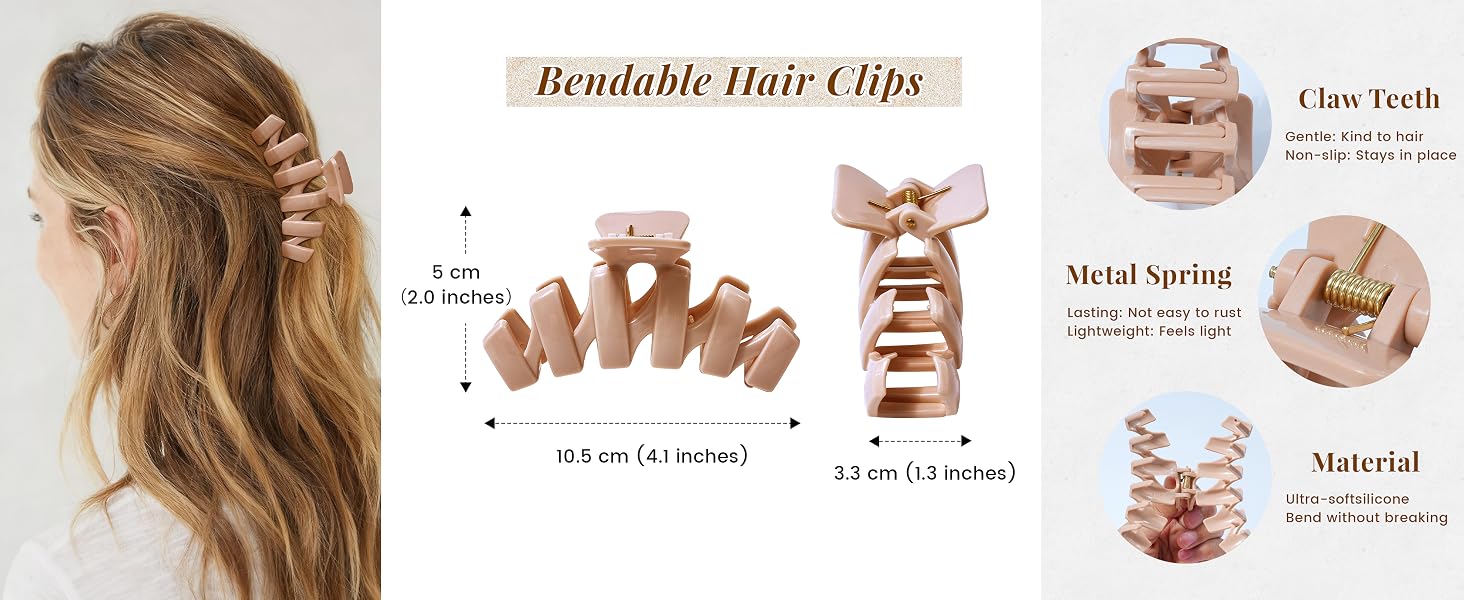 silicone hair clip