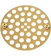 Artiwell 4’’ Shower Strainer Drain Trim Set, Solid Brass Screw-in Shower Strainer Drain Cover, Re...
