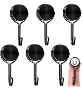 TRYMAG Black Magnetic Hooks, 40Lbs Super Strong Magnet Hooks