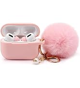 Protective Case Cover for Airpods Pro Charging Case with Ear Tips 1 Pair Kit, Air Pods Silicone C...