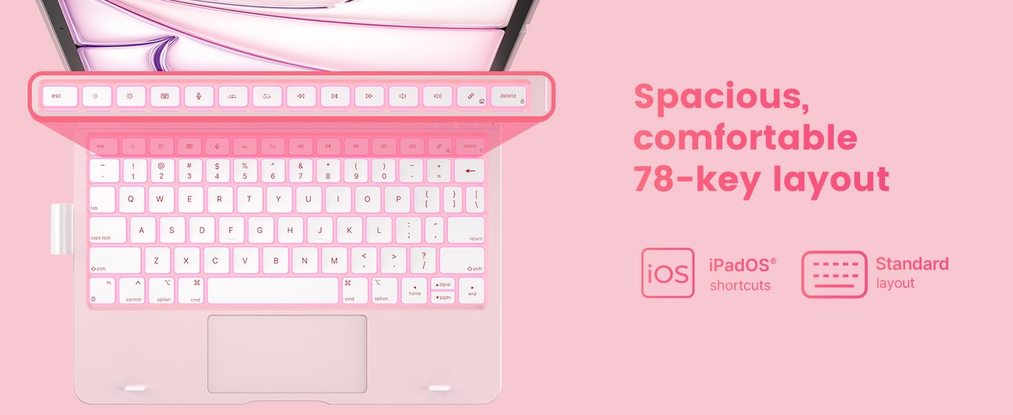 keyboard case for ipad pro 11 inch touchpad backlight