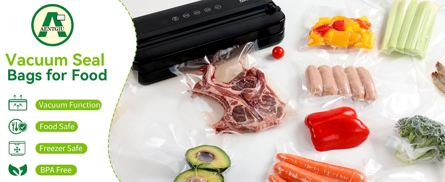 vacuum sealer bags for food 8x12