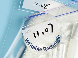 Writable rectangle for easy to write dates and item information