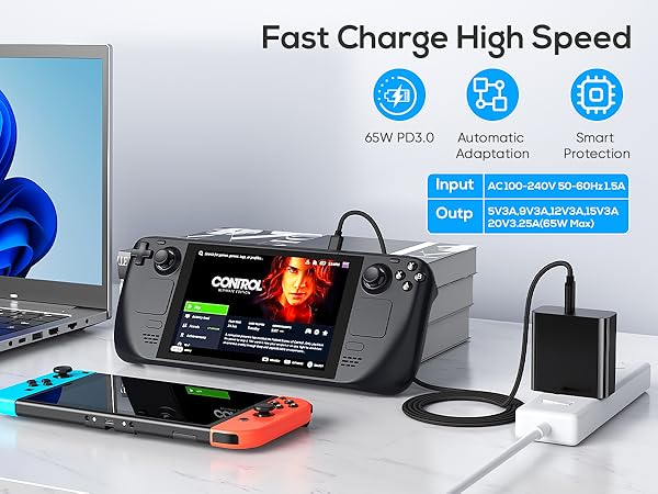 steam deck charger