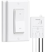 TREEWELL 3 Way Wireless Light Switch and Receiver Kit, 200FT RF Long Range | Decorator Rocker Wal...