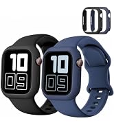 Compatible with Kids Apple Watch Band+Case 38/40/41/42/44/45/46mm Silicone | for iWatch Series SE...