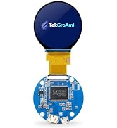 TekGroAml 2.1 Inch Round LCD Screen, 480x480 400 nits IPS Circle Display with mini H/D Driver Boa...