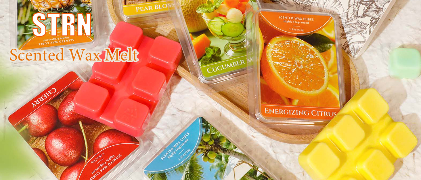 STRN Wax Melts, Scented Soy Wax Cubes
