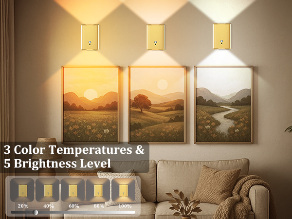 3 CCT & 5 Brightness