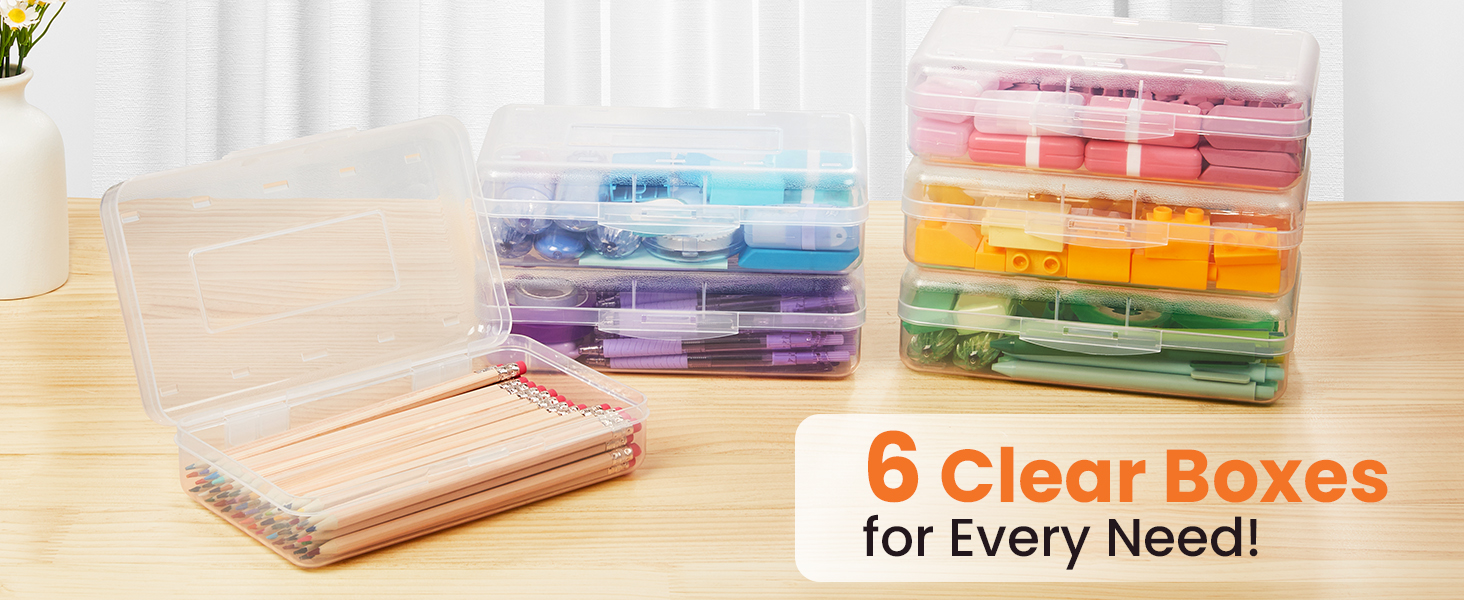 clear pencil box