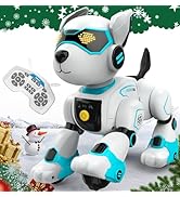 Robot Dog Toy for Kids, Programmable Remote Control Robot Puppy with Voice & Touch Sensors, Danci...