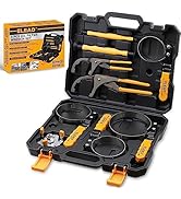 ELEAD 9-Piece Oil Filter Wrench Set, Sturdy Stainless Steel Band, Versatile Sizes, Universal Adju...