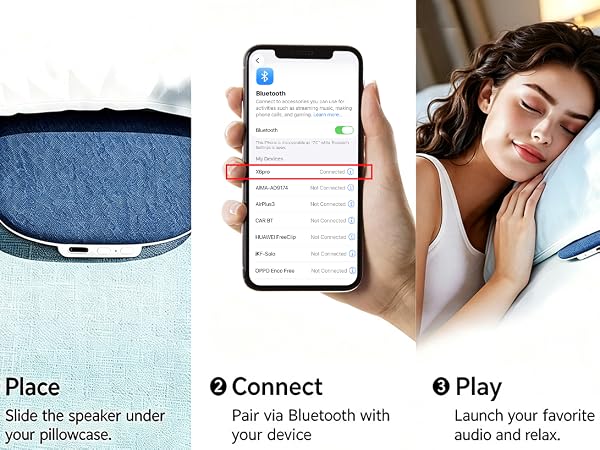 Pillow Speaker for Sleeping