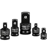 HORUSDY 5-Piece Impact Socket Adapter and Reducer Set, 1/4-Inch Hex Shank Socket to Drill Adapter...