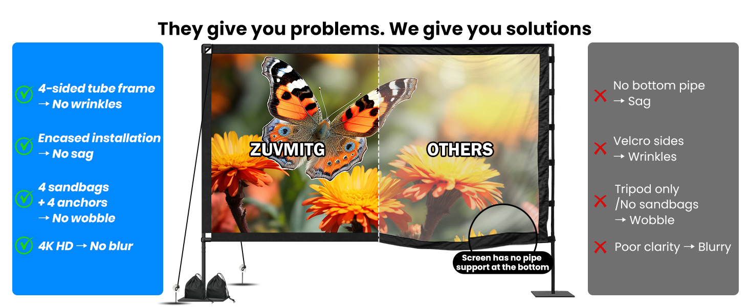 projector screen indoor/ outdoor