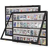 WELIDAY 2 Pcs Graded Sports Card Display Case - 36 Baseball Sports Card Display Frame with UV Pro...