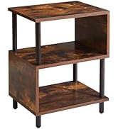 Aibiju Side Table for Bedroom and Living Room, Narrow End Table Small, Mid-Century Modern Nightst...
