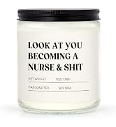 Craftique Nurse Gifts for Women Men, Nursing Student Gifts- Funny Nurse Candle- Nursing School, N...