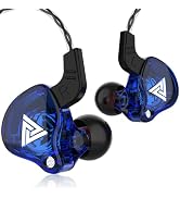 Qkz ak6 Gaming Earbuds with mic,Universal 3.5mm HiFi Sport Headphones in Ear Earphone for Running...