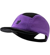CLAPE Short Brim Baseball Cap, Winter Fleece Warm Unstructured 5 Panel Hat for Women Men Casual U...