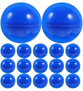 Wakauto 50pcs Raffle Bingo Balls, 4cm Plastic Hollow Lotto Balls Round Vending Machine Capsules D...