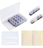 Coopache 2 Pack 28 Slots Diamond Embroidery Boxs, 5D Diamond Painting Storage Case for DIY with 1...