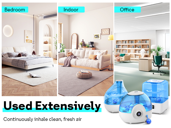 Continuously inhale clean, fresh air