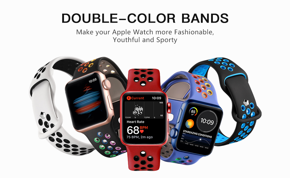 Breathable air holds sport band Apple iwatch SE series 6 5 4 3 2 1