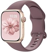 Sport Silicone Band Compatible with Apple Watch Bands 40mm 38mm 41mm 44mm 45mm 42mm 49mm Women Me...