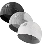 WTACTFUL 3-Pack Breathable Mesh Skull Cap Helmet Liner for Men Women Summer | Lightweight Cooling...