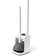 IVYROLL Toilet Brush and Plunger Set Hidden, S-Shaped Toilet Brush Plunger Combo, Perfect for Hom...