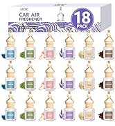 AROIC Car Air Freshener, 18 Pack Long Lasting Hanging Car Air Freshener Diffuser Set for Women & ...