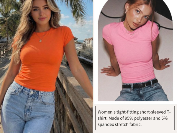 women fitted shirts short sleeve tops summer clothes