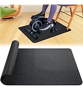 TOBWOLF Upgraded Double-Sided Non-Slip Workout Mat for Under Desk Elliptical, Exercise Mat for El...
