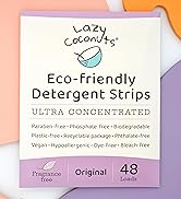 Lazy Coconuts Laundry Detergent Strips - Fragrance Free, Unscented, Ultra Concentrated