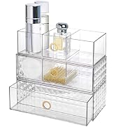 zemalun 3.9 Inch Narrow Medicine Cabinet Organizer,Stackable Bathroom Organizer with Adjustable D...