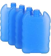 Toddmomy for Cooler 4pcs Insulated Contoured Freezer Reusable Cool Freeze for Hiking Beer Soda, C...