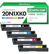 20N1XK0 20N1XC0 20N1XY0 20N1XM0 Toner Cartridge Set(4-Pack with chip)High Yield Replacement for L...