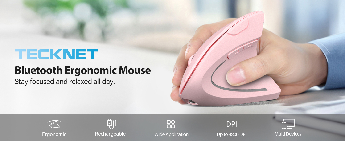 ergonomic mouse pink