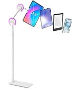 SHUWEI Tablet Floor Stand with Double Self-Locking Worm Gears, 70.9”Height Adjustable iPad Floor ...