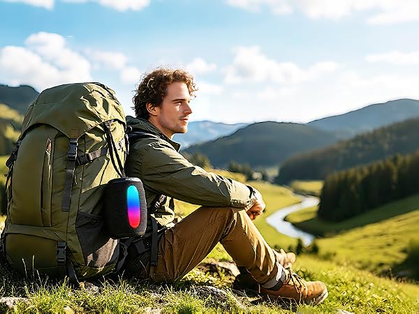 Portable speaker is lightweight and compact great for outdoor use and outside activities