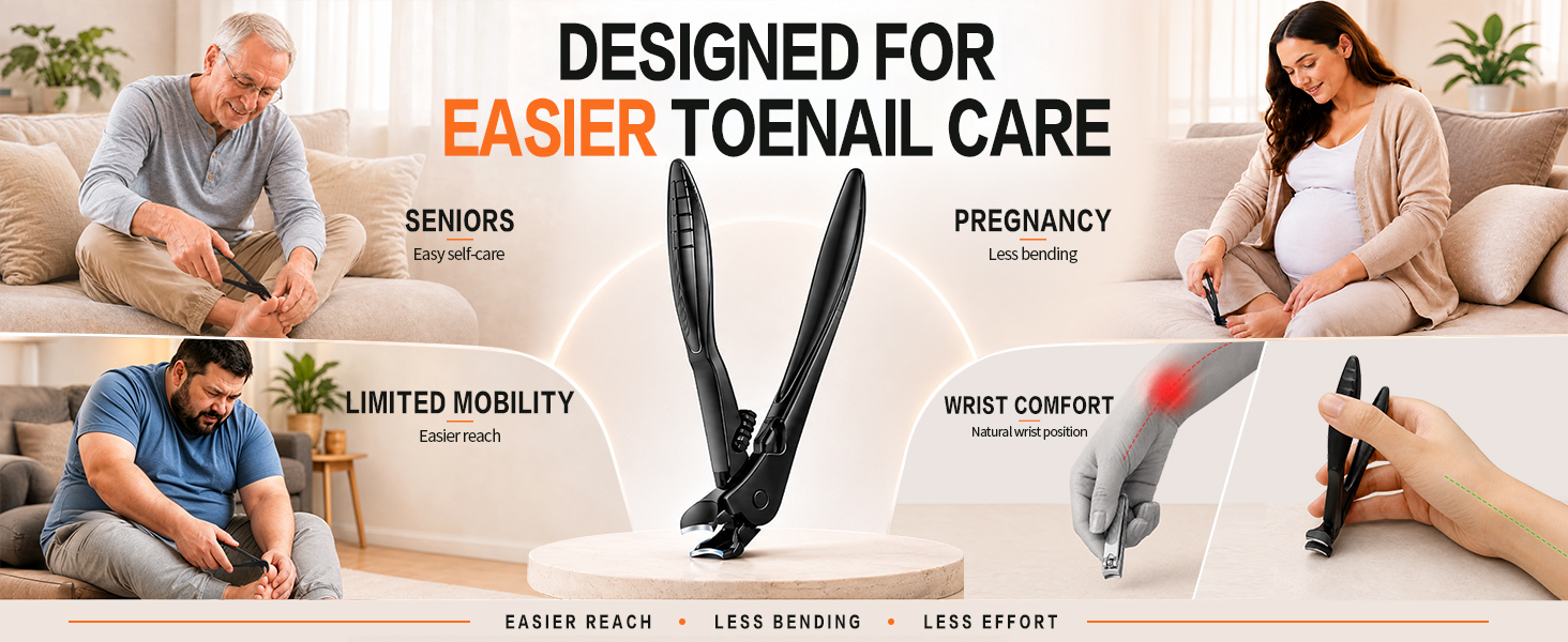 Designed for easier toenail care