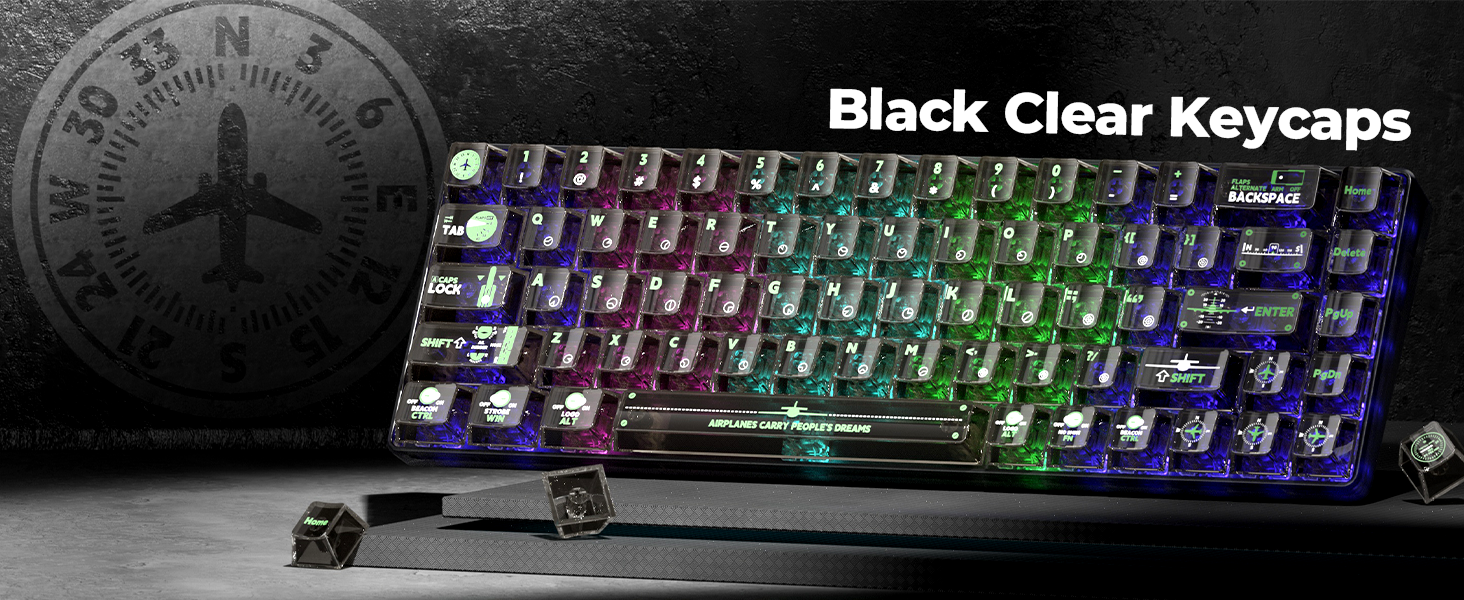 clear keycaps