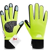 Bruvoalon Winter Gloves for Women & Men, 3M Thermal Insulation, Lycra Fabric, Touchscreen, Anti-Slip