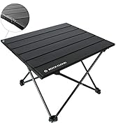 ROCK CLOUD Portable Camping Table Ultralight Aluminum Folding Beach Table Camp for Camping Hiking...